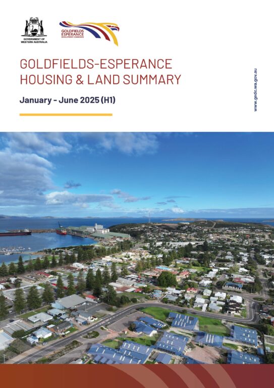 Goldfields-Esperance Region, Housing & Land Summary (January-June 2025)